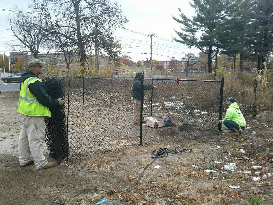 Check out #GroundCorp working hard on the new community garden for The African Alliance of RI @africa_ri in South Providence!