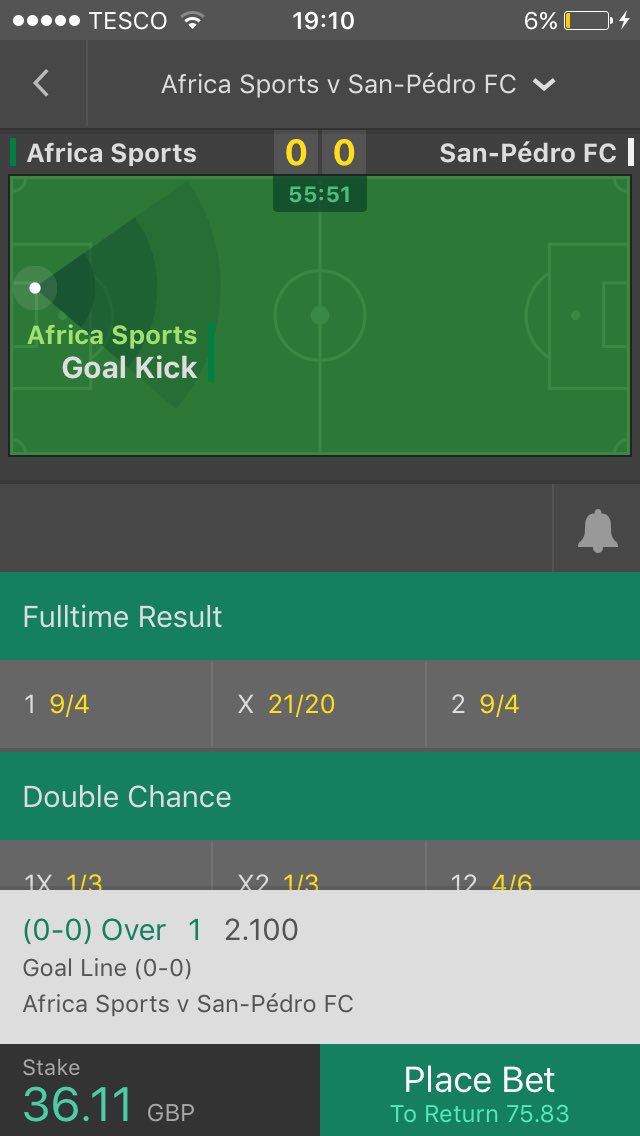 InPlayGoals86's tweet image. Bet 2