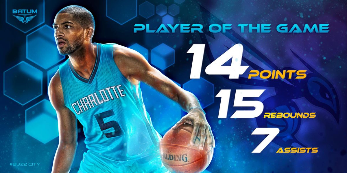 jaaelsportsdsgn's tweet photo. Another double double for @nicolas88batum 14 pts,15 rebds + 7 ast as the @hornets defeat the @dallasmavs NBAVideo https://t.co/nGj9cU8F4F… https://t.co/v6Ngzl1yrN