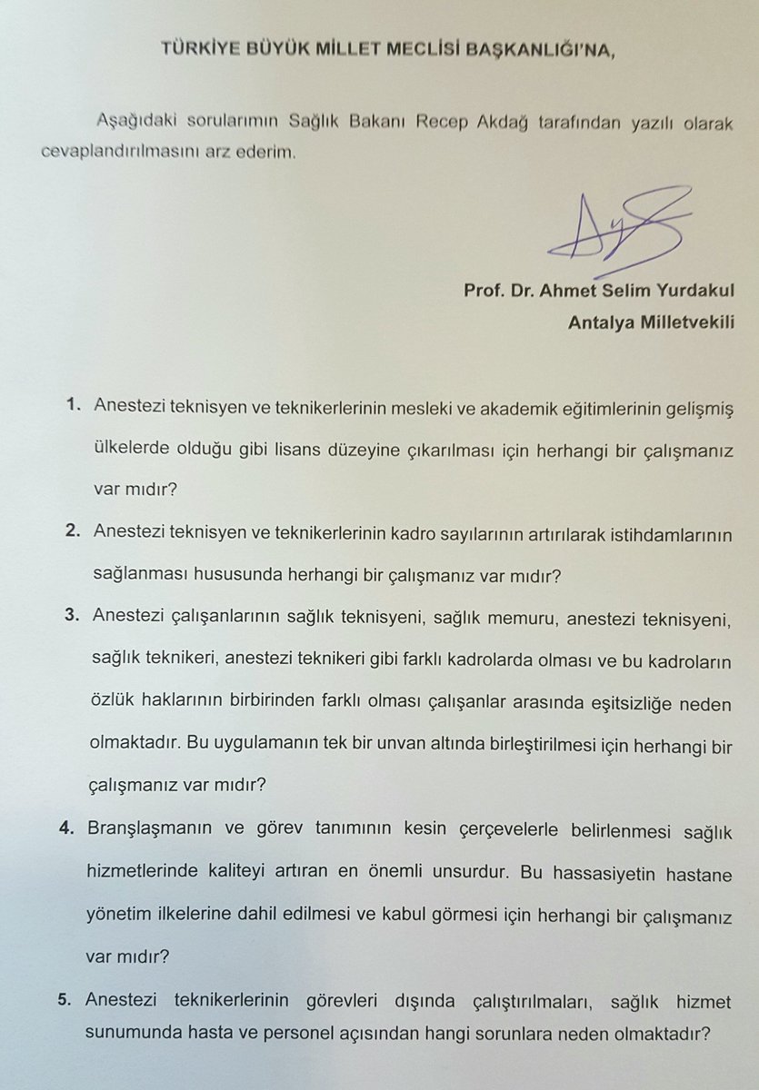 ahmet__yurdakul's tweet photo. Anestezi teknisyen ve teknikerlerinin istihdamlarının sağlanması, görev tanımlarının kesin olarak belirlenmesi ve https://t.co/EsBGtj74Db https://t.co/cayaw1pCdU