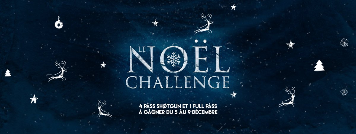Noël approche ! ⛄ On te fait gagner 5 cadeaux exceptionnels : 4 Shotguns et 1 Full Pass pour le <a href="/challecricome/">Challenge Ecricome</a> 🎄 ► bit.ly/2gyn99I