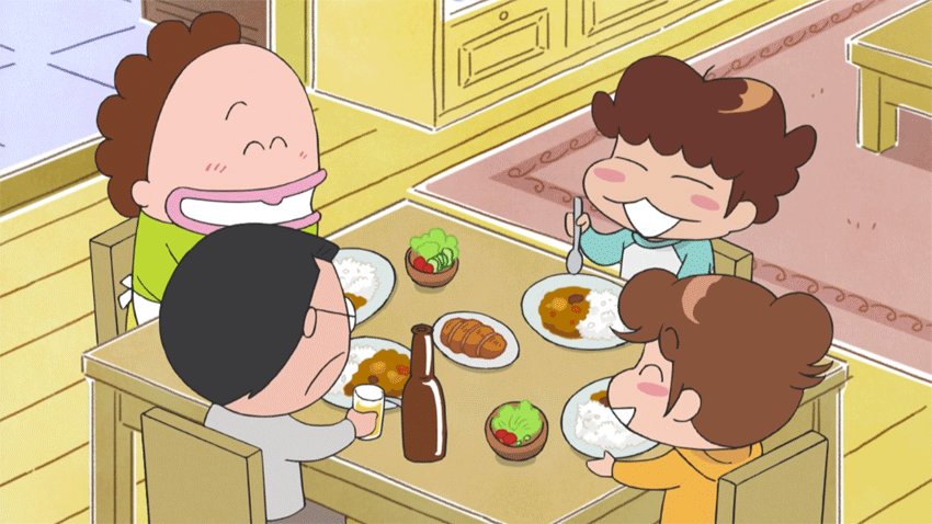 あたしンち けらえいこ公式 در توییتر 帰ったらカレー というシアワセ アニメ新あたしンち18話 みんなの夢 T Co Mhcwidob1f