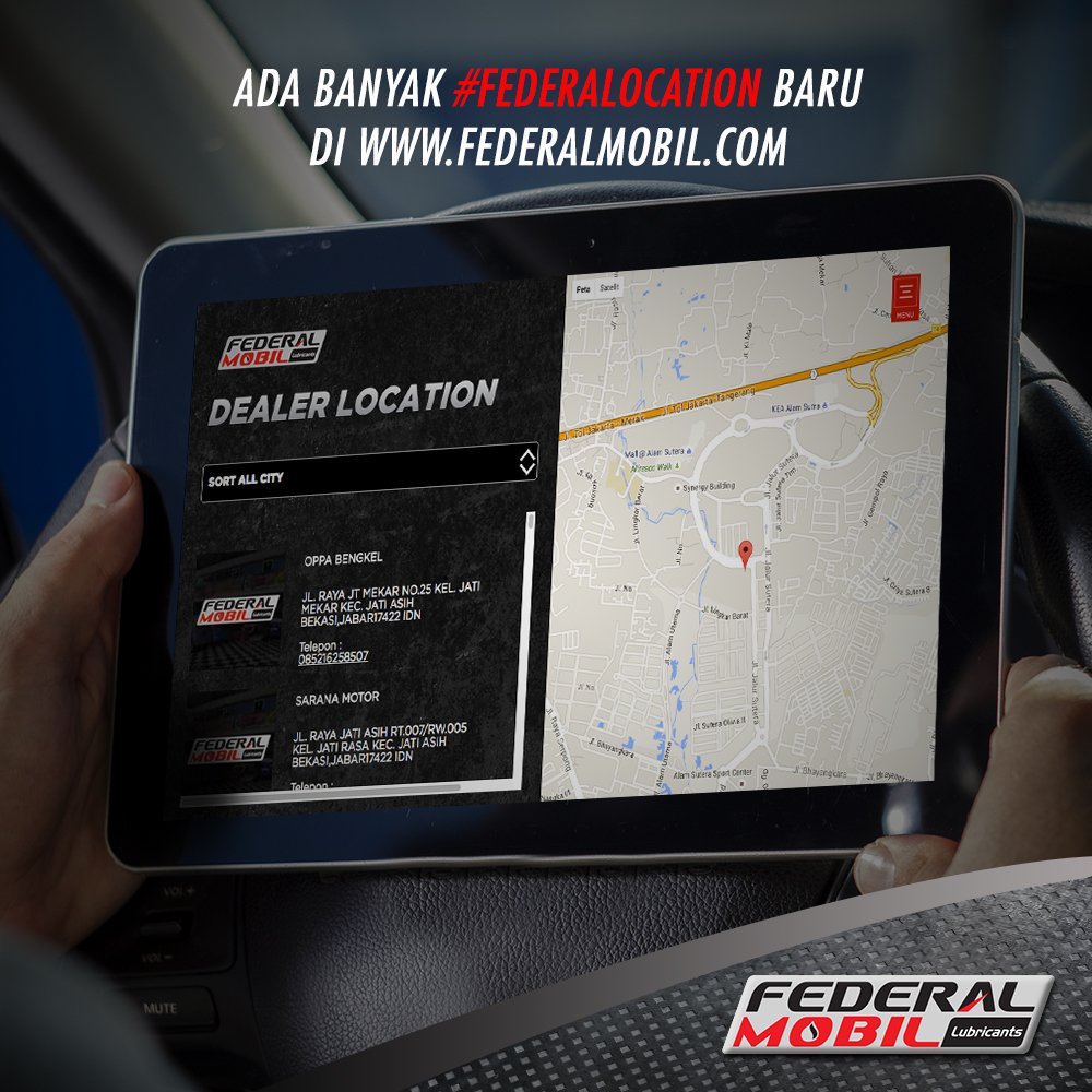 federalmobil's tweet photo. Ada banyak update terbaru untuk #FederalLocation di //bit.ly/FederalMobilLocation.
Apakah dealer Federal Mobil sudah ada di daerah kamu? https://t.co/WeNnIBcI6P