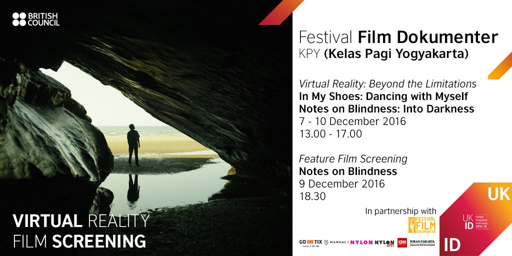idBritish's tweet photo. #UKIDFest16 hadir di Yogyakarta lwt Virtual Reality Projects & pemutaran film bertema inklusif & disabilitas #HariDisabilitasInternasional https://t.co/ibhWsBZ814