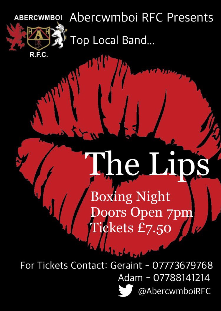 AbercwmboiRFC's tweet photo. After last years success tickets are ON SALE NOW for this BOXING NIGHT. @TheLipsCardiff #TheVillage https://t.co/EWqipE5faS