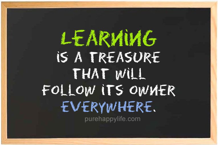 SkillBeeCo's tweet photo. "LEARNING is a TREASURE that will follow its owner EVERYWHERE." #TrainingMarketPlace #Skillindia #Training #Skill #Learning #SkillBee https://t.co/BRVHKAjUNb