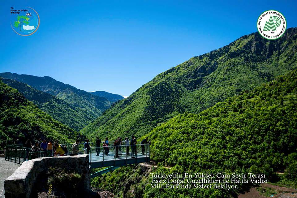 Ülkemizin en yüksek cam seyir terası #hatilavadisi #milliparkı'nda sizleri bekliyor...