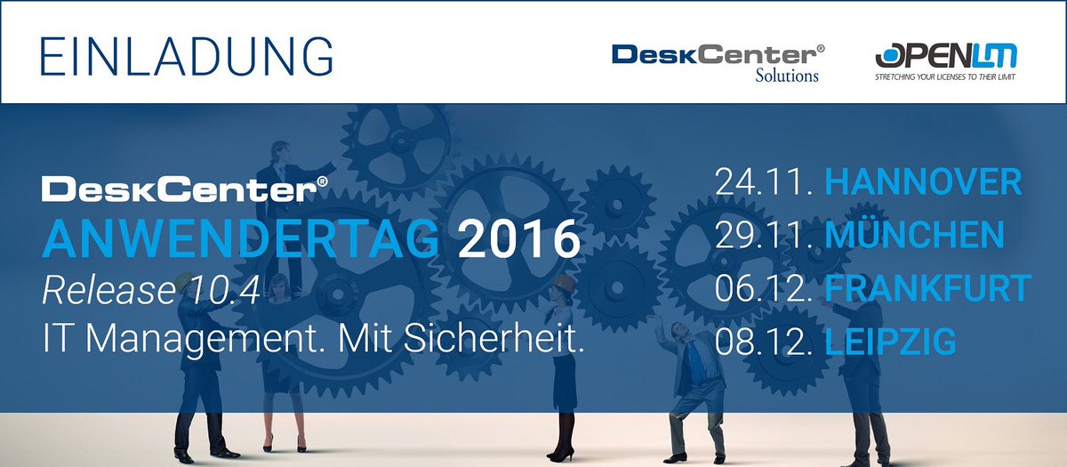BenediktGasch's tweet image. #Anwendertag2016 #10.4 #Deskcentersolutions #frankfurt
