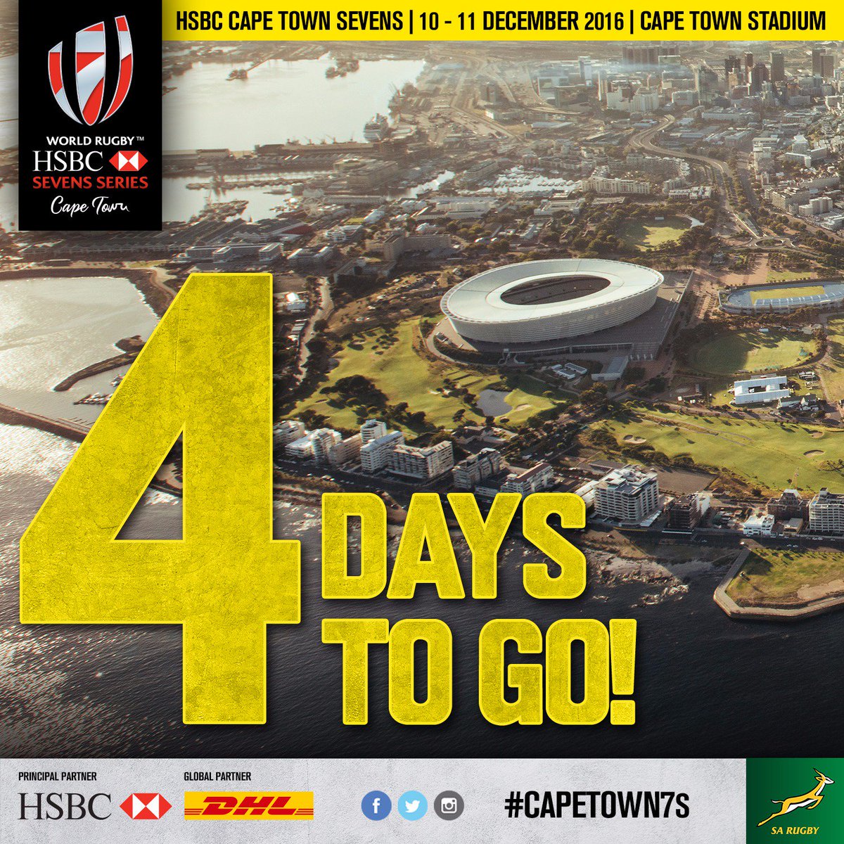4 More sleeps until 1 of the greatest events on the Sevens Series calendar rocks Cape Town to its core. #CapeTown7s