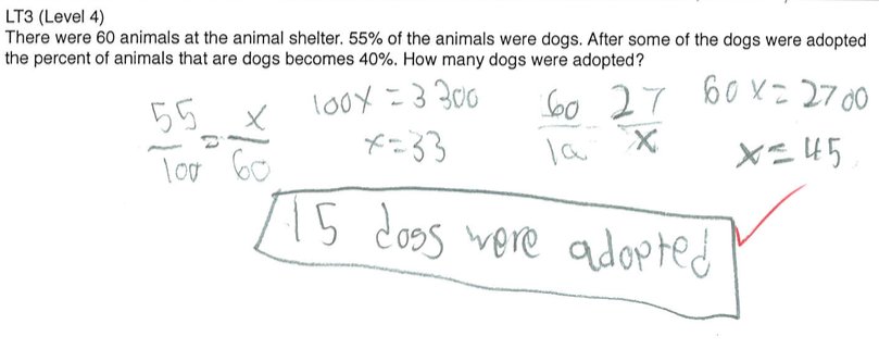 ling_stephanie's tweet photo. Day 74: finding #multipleapproaches from #studentwork makes grading so much more interesting! #teach180 #proportions https://t.co/ntyfpccEzy
