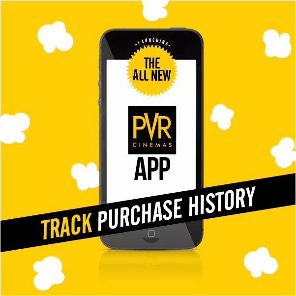 _PVRCinemas's tweet photo. Now, track & evaluate your purchase history on your mobile with #PVRCinemasApp. #PVRFullyLoaded #PVR https://t.co/B4FfZNrrjR