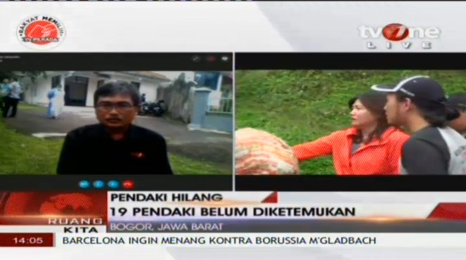 Pendaki Hilang, 19 Pendaki Belum Ditemukan <a href="/ruangkita_tv1/">Ruang Kita</a> di <a href="/tvOneNews/">tvOnenews</a> #tvOneMemangBeda viva.co.id/tvone/live "