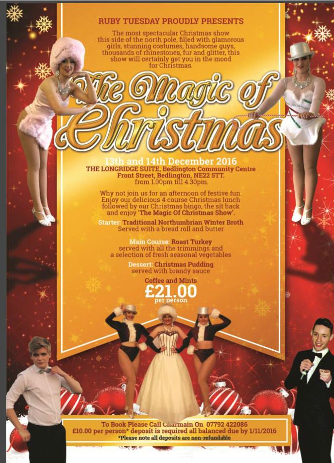 BedlingtonComm's tweet photo. Our Christmas parties are nearly here.  Wednesday 14th is SOLD OUT with limited tickets available for the 10th, 13th &amp; 17th.  Book now! https://t.co/hBu82nNsAP