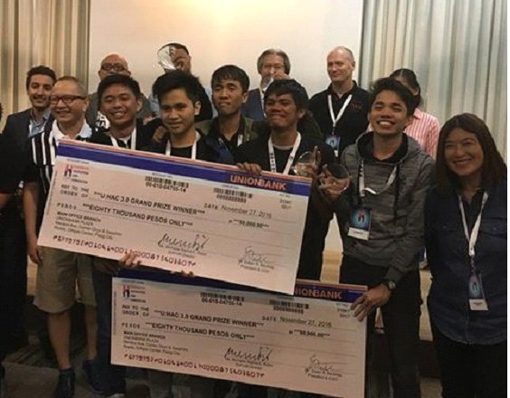 unionbankph's tweet photo. UnionBankers and other power coders joined and showcased their digital prowess at the U:HAC 3.0. #UnionBank #UHAC3 #MakeDaDiff https://t.co/pT7JaCEVVd