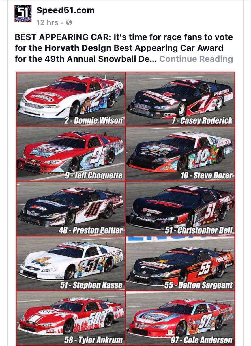 BH_DesignsGa's tweet photo. Proud our design &amp; wrap for #7 made top 10 for Best Appearing Car at 49th Annual Snowball Derby. https://t.co/tucy8DFkr6
