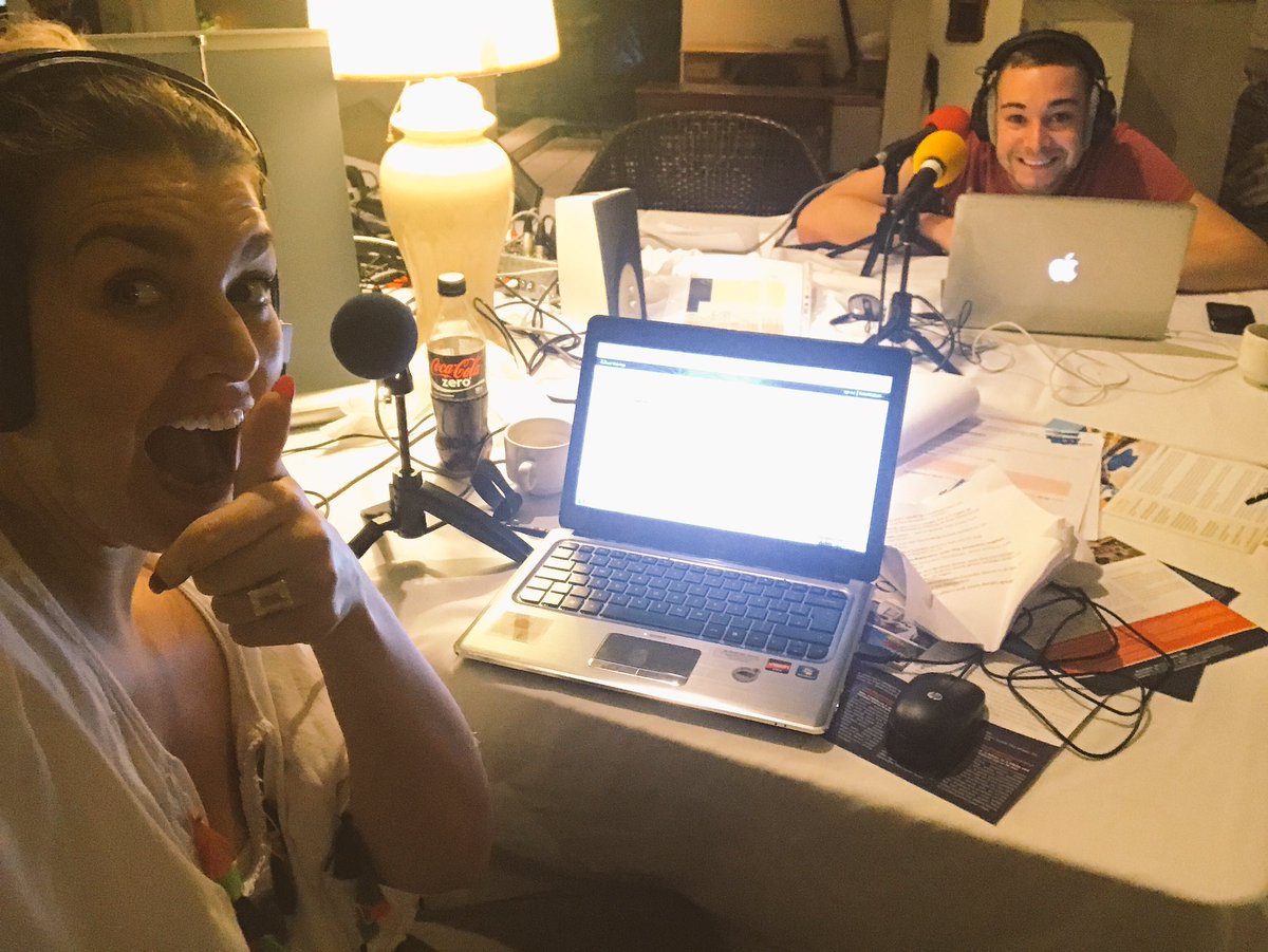 RosieMadison's tweet photo. Day two LIVE on @Pulse1Radio from Barbados with @DannyMylo &amp; @AcapulcoHalifax https://t.co/H9w8bJTiIw