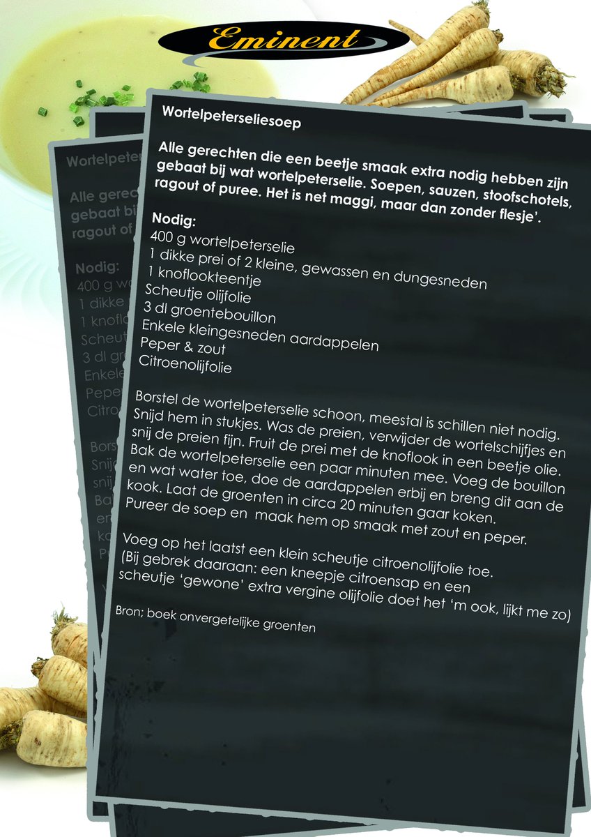 RECEPT met ons product van de week #wortelpeterselie #vergetengroente