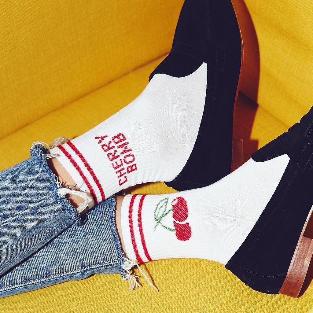 YeahBunnyStore's tweet photo. 🍒New Juicy Socks! 🍒 available only at @freepeople 🍒 #yeahbunnysocks #yeahbunny #FreePeople… https://t.co/Mzqy0CZPae https://t.co/5NYjSlj33S