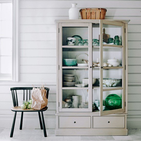 A dresser has a natural place in any country-style scheme and this glazed design has clean lines and classic looks...