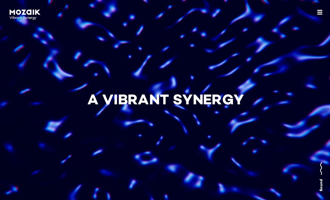 cssdesignawards's tweet photo. Website Of The Day is Mozaik - Vibrant Synergy 
https://t.co/PzW3fv4i7H
by mozaik @mozaikagency 
#webdesign #webdev https://t.co/D9xRhn8uTV