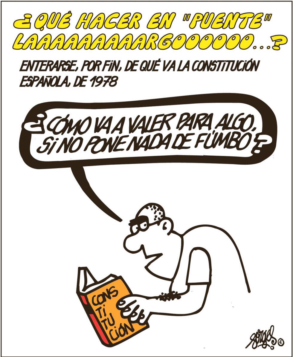 forges's tweet photo. 2 ¿Qué hacer en un "puente" laaaargoooo...?- #forges https://t.co/ZSYxvE5Iw2