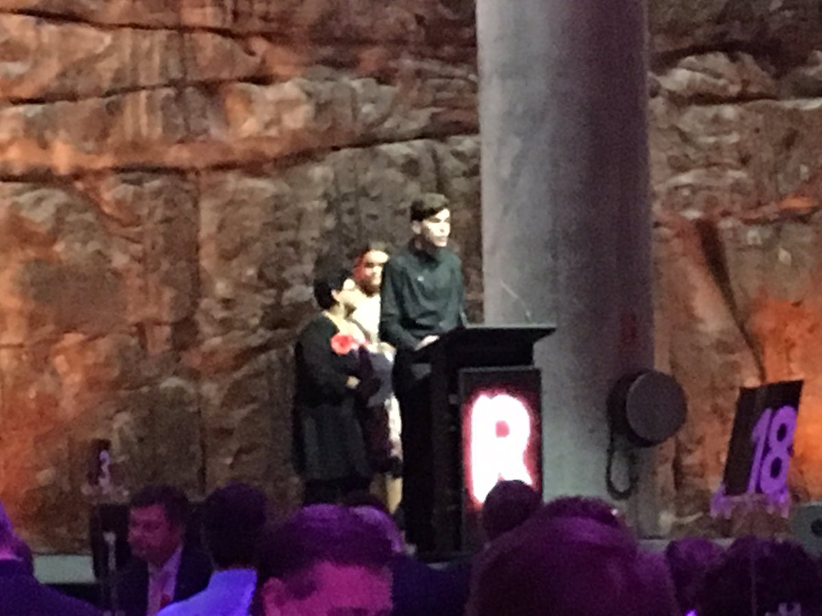 WiseDamonWise's tweet photo. Caleb Nichols-Mansell young Pakana man from Lutrawita addressing the @RecogniseAU Gala Dinner at Barangaroo on Gadigal land @newscorpaus https://t.co/Rd4Z9MGAG9