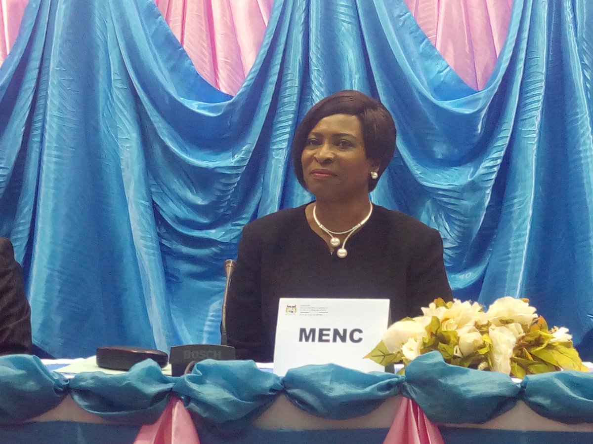 gouvbenin's tweet photo. Lancement officiel de la #SIB2016 ce jour par la MENC Mme @MONROU2016 . Thème: Économie numérique au Bénin: Enjeux et Défis. #wasexo https://t.co/bhIwrELEKf