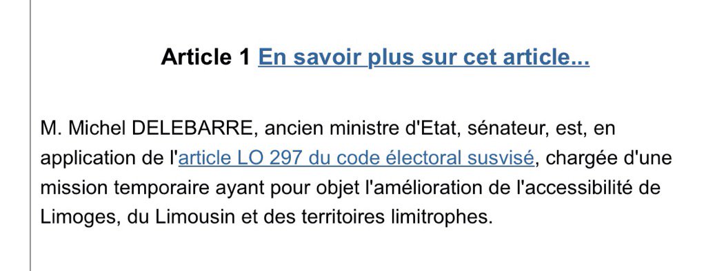 #LGV Limoges/Poitiers l'ex-ministre Michel Delebarre nommé par M. Valls pr réfléchir à 'l'accessibilité du Limousin'