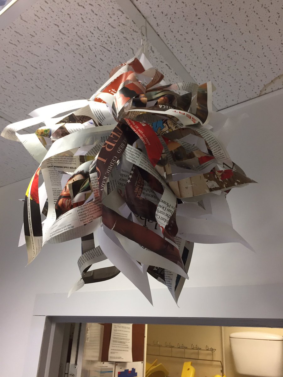 hazeljm's tweet image. When there's no money for Christmas decorations....