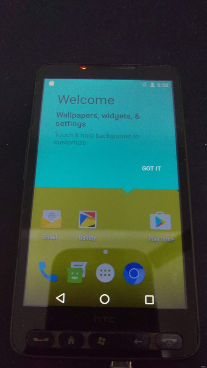 zolty26's tweet photo. Android 7.1 Nougat na #HTCHD2 https://t.co/dGuS2HJSNS