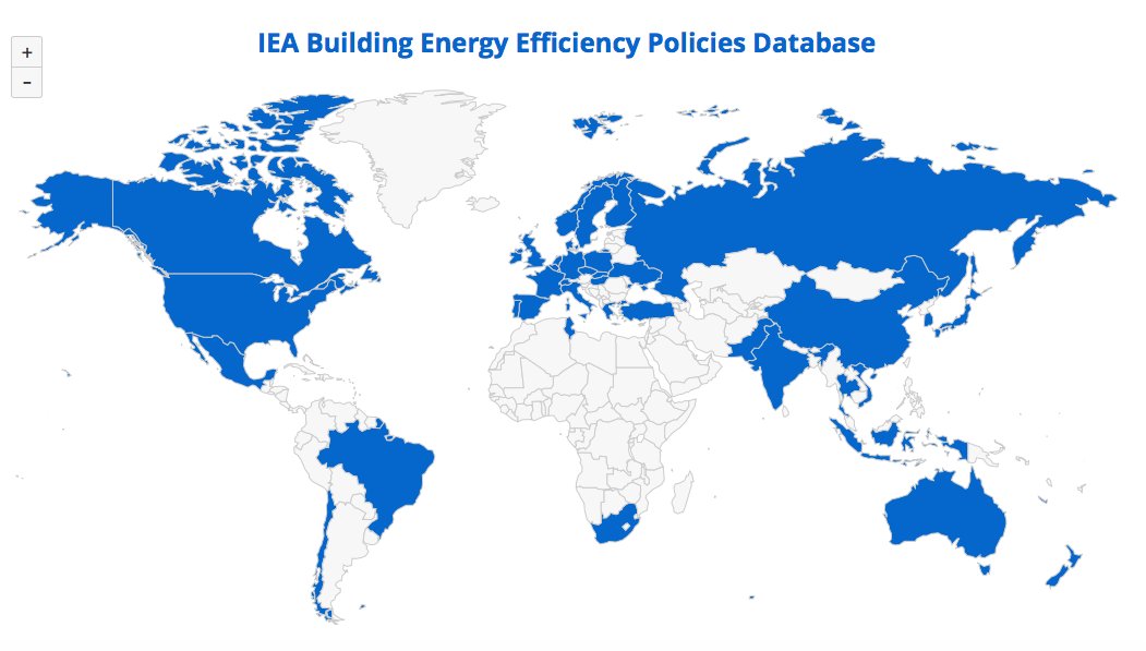 IEA's tweet photo. Our #Energy Efficiency Policies database has a breakdown of policies for #efficiency in buildings around the world https://t.co/ham1onppA6 https://t.co/n2NNbRFhue