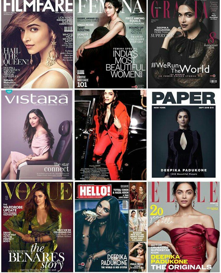 Her all magazines cover photo of this year <a href="/deepikapadukone/">Deepika Padukone</a> 😍❤ SLAYED ! 🔥