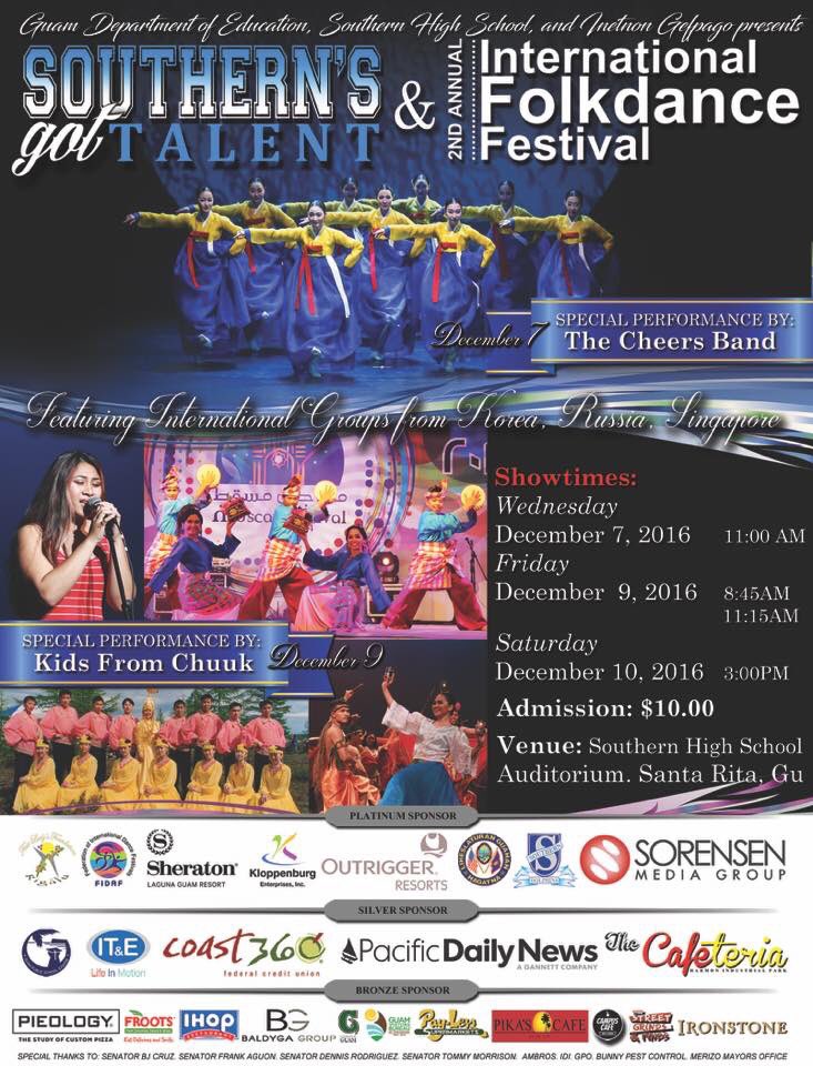 InetnonGefPago's tweet photo. Thank you to our Silver and Bronze Sponsors for the 2nd Annual Folkdance Festival!
#FolkFestGuam #SGT #IFF2016 #Guam #InetnonGefpago https://t.co/rIuTJ7rhx0