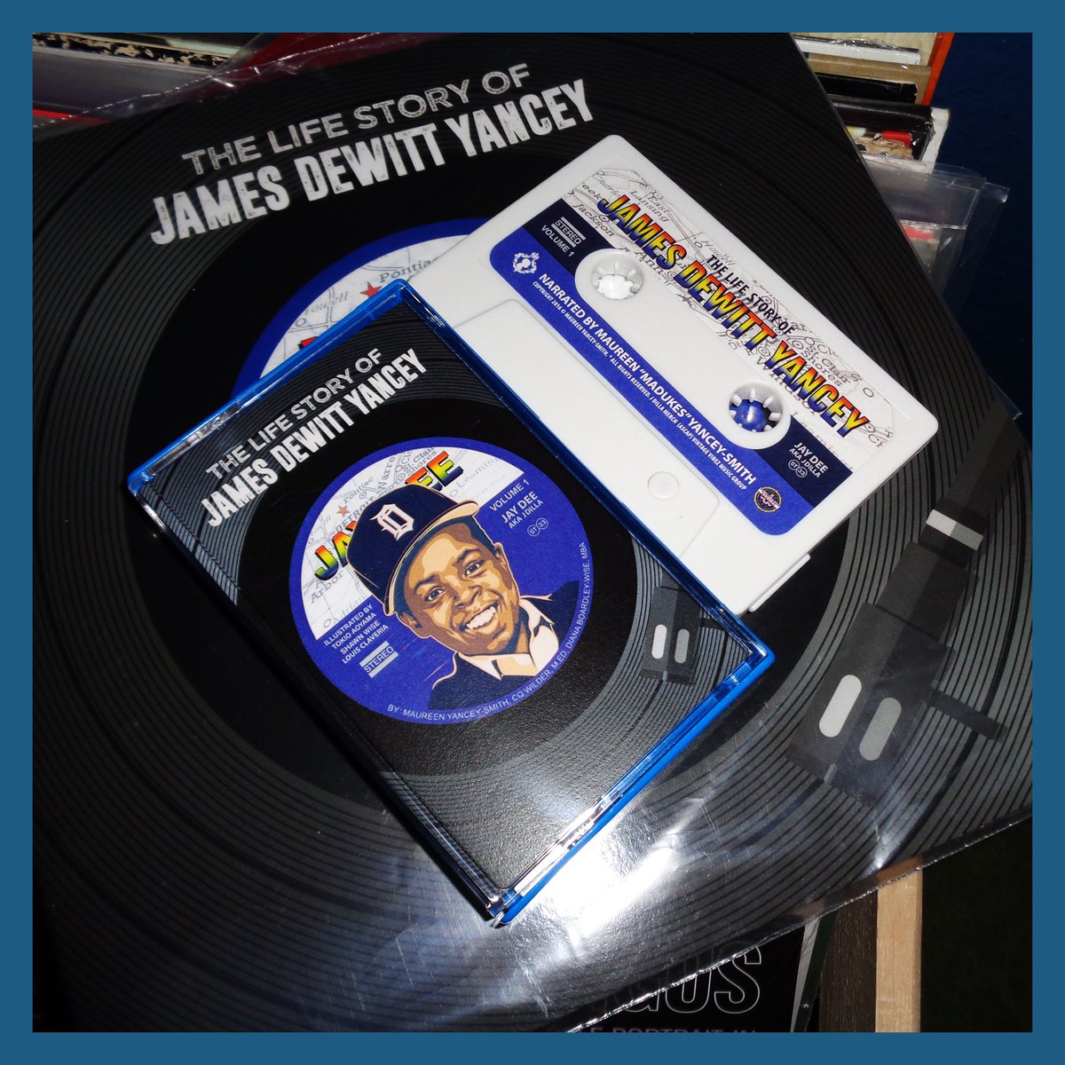 BeatTapeCo_Op's tweet photo. The Life Story Of James Dewitt Yancey [Audio Book Cassette] &amp; [Book] 
#JDilla #JayDee #MaureenYancey #Book #MaDuke https://t.co/ZgaZahLowf
