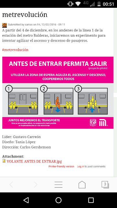 #Ciencia140 #metrevolucion Antes de entrar permita salir #CienciaenAcción #UNAM #metroCdMX bit.ly/2ghCiwe  <a href="/ManceraMiguelMX/">Miguel Ángel Mancera</a>