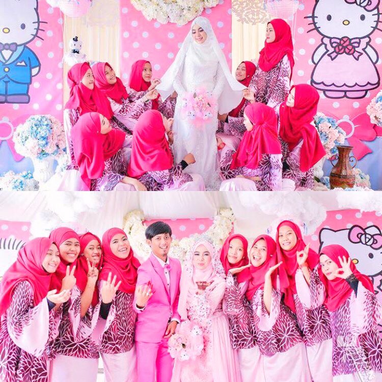 HuzairieYahya96's tweet photo. Aku sorang je ke yang rasa pelamin ni Comel gila. Ni yang buat tak sabar nak kahwin ni. Hai hello kitty 🙈😍💝💖💕 https://t.co/t3pOm8cuNR