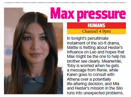 HUMANSaahh's tweet photo. Inside Soap Magazine
Date: 3 - 16 Dec 2016
Two clippings about Humans S2 Ep6 and @ruthbradley49 quote
#Humans #Humans2 #HumansClippings https://t.co/IQaks7T82i