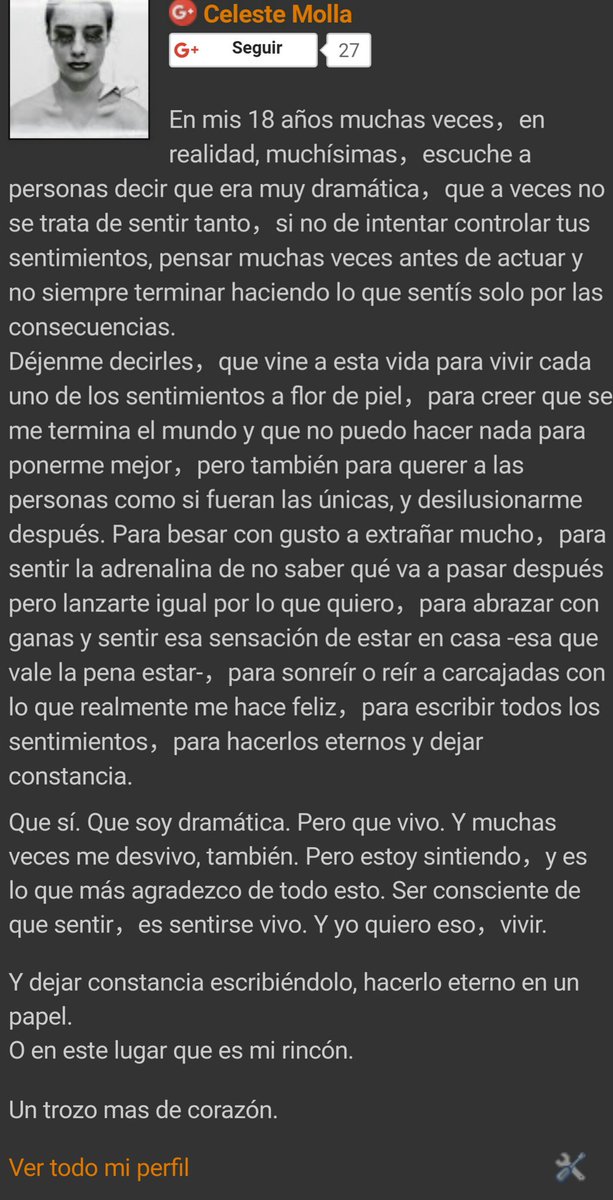 Clarasca1's tweet image. Para sentirnos un poquitos más entendidos y menos solos. Para escribir，leer y sentir.
Les presento mi blog. 
mcelem92.blogspot.com.ar/?m=1