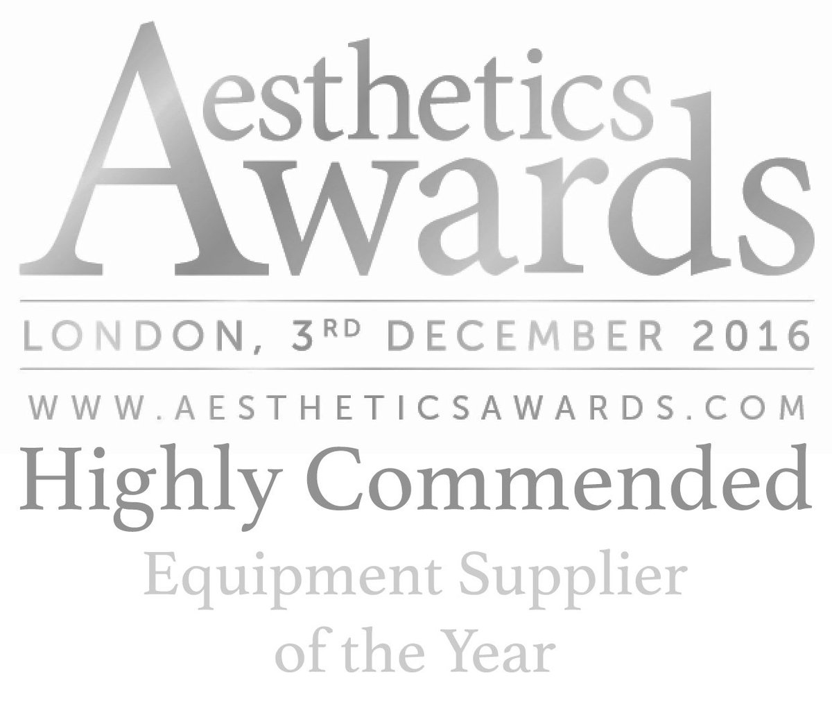 CandelaMedical1's tweet image. We're very proud to have been given a 'Highly Commended' award in the hotly contested 'Equipment Supplier of the Year'
#AestheticsAwards2016