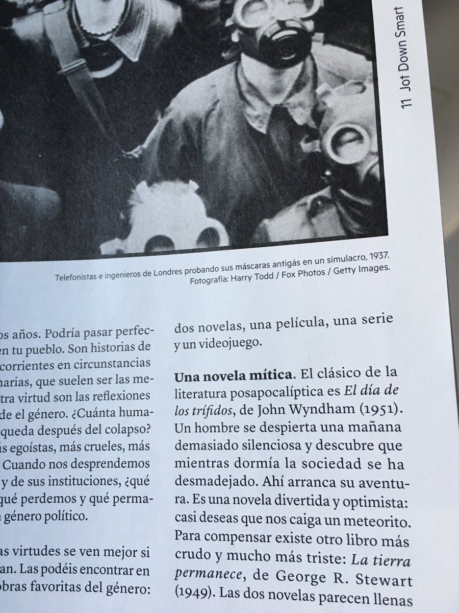 alejandrosantos's tweet photo. Novelas, juegos y películas postapocalípticas por @kikollan en las primeras páginas de la @JotDownSpain #Smart15 https://t.co/WVFqHYGjKK
