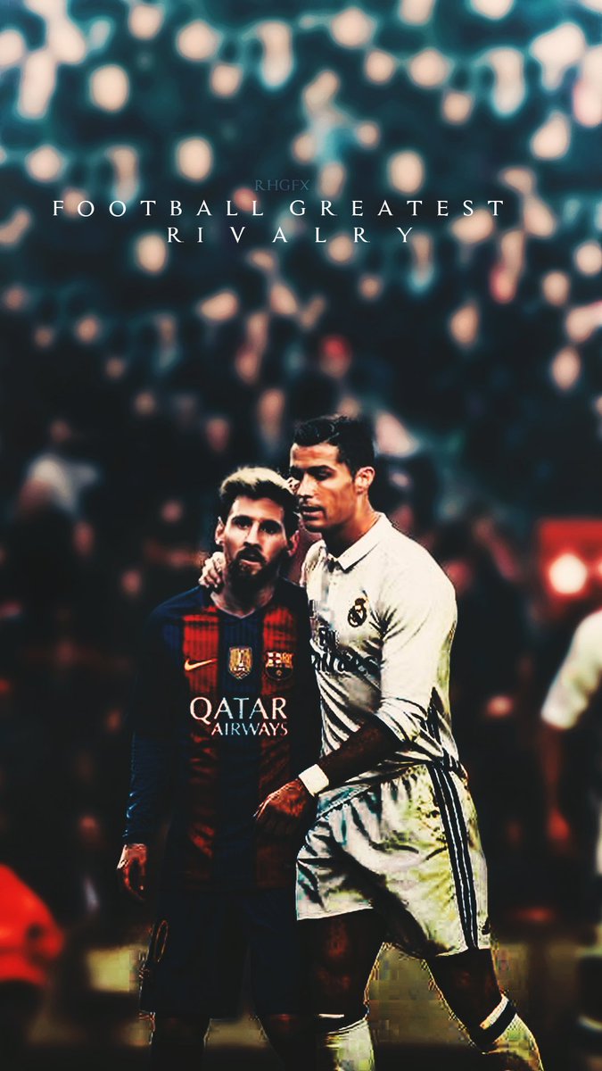 RHGFX on X: Football Greatest Rivalry Ever, Cristiano Ronaldo &  Lionel Messi, Wallpapers