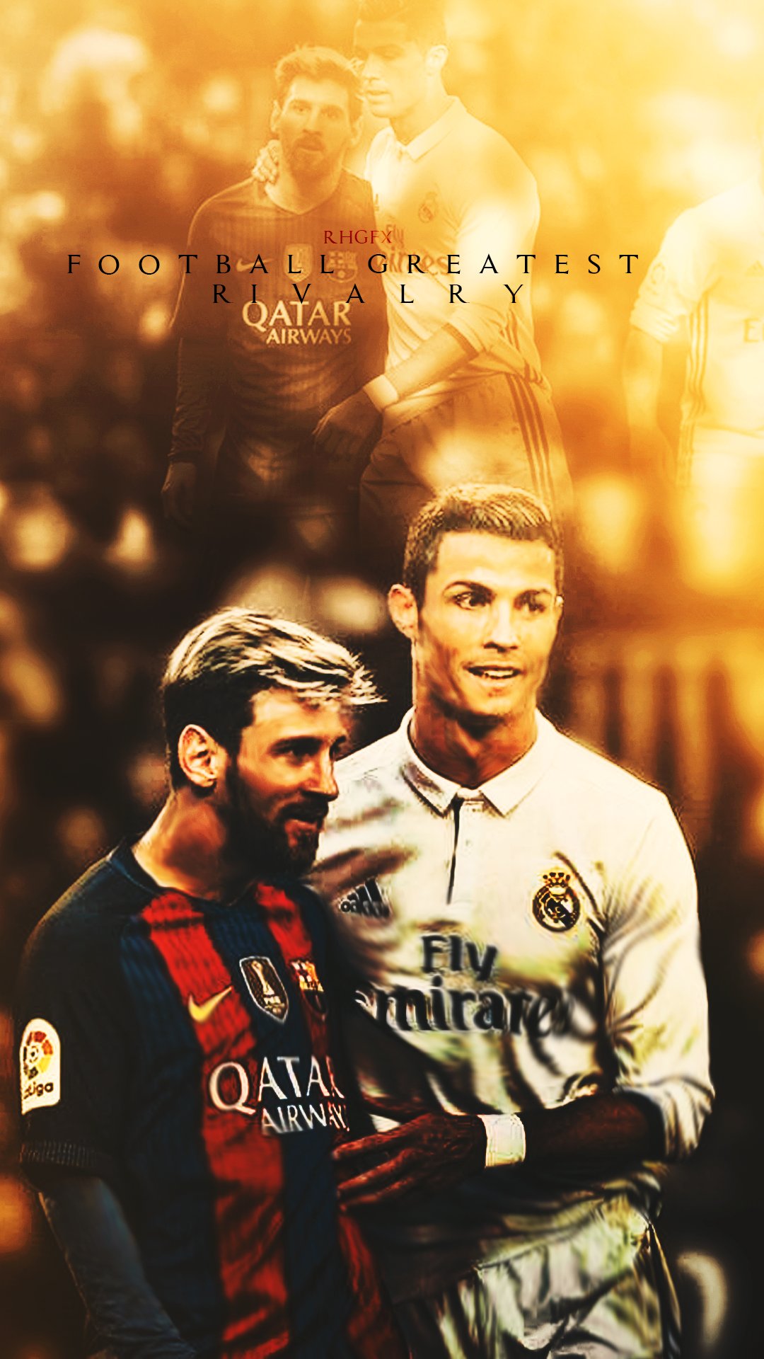 RHGFX on X: Football Greatest Rivalry Ever, Cristiano Ronaldo &  Lionel Messi, Wallpapers