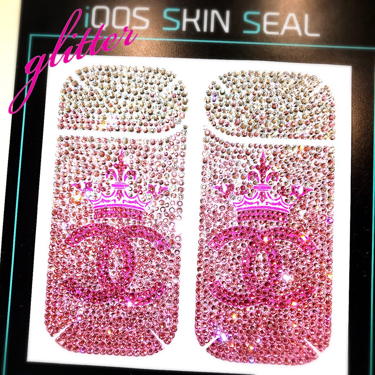Glitter Deco 姉妹店 A Twitter ありがとうございました アイコス Iqos 電子タバコ スキンシール デコシート ラミネートデコ Chanel ロゴ ココマーク 王冠 クラウン グラデーション ピンク スワロフスキー Swarovski ストーン オーダー デコ