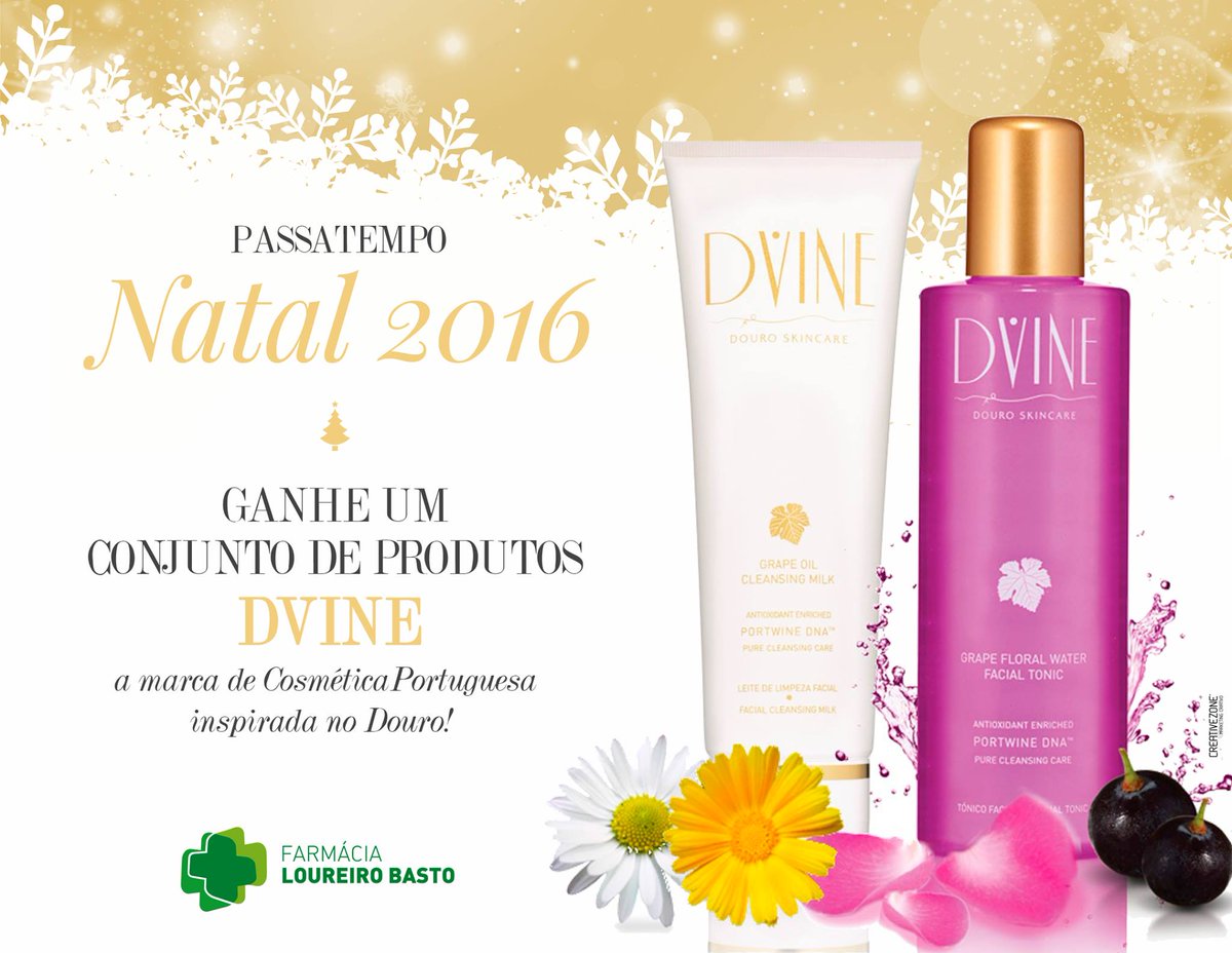 DVINEDSC's tweet photo. Farmácia Loureiro Basto is will present you with a set of DVINE products! #CHRISTMAS #GIVEAWAY 2016: https://t.co/v10fWkqW2A https://t.co/HSFCxQNOYS