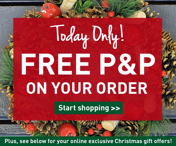 ThompsonMorgan's tweet photo. Get FREE P&P for today only >> https://t.co/fAVzoBv1IB
Ends midnight 4th December. #FREEPOSTAGE #freetodayonly #Nopostage #Christmasgifts https://t.co/kNTW2yrgVx