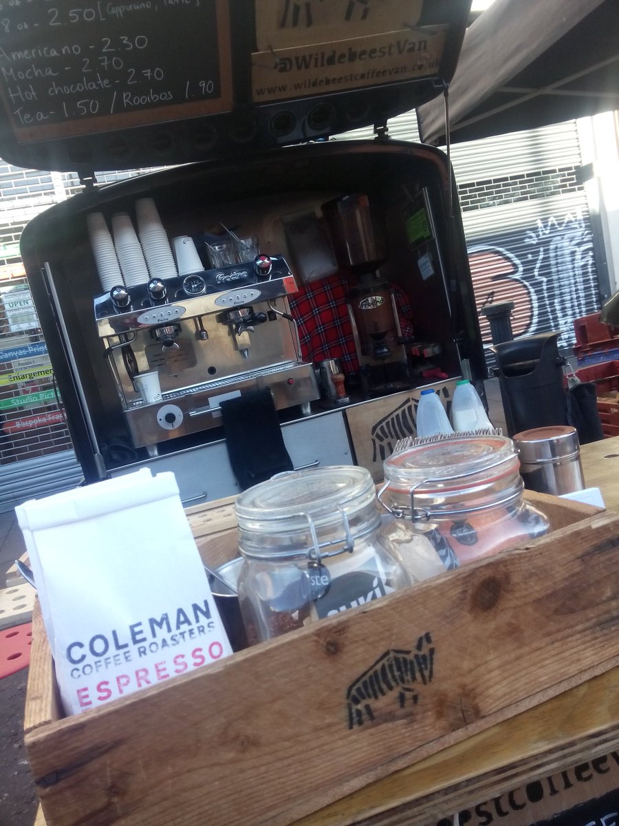 We are here at #Brixton Farmers' market to keep you warm. It is tasting so good! #specialitycoffee