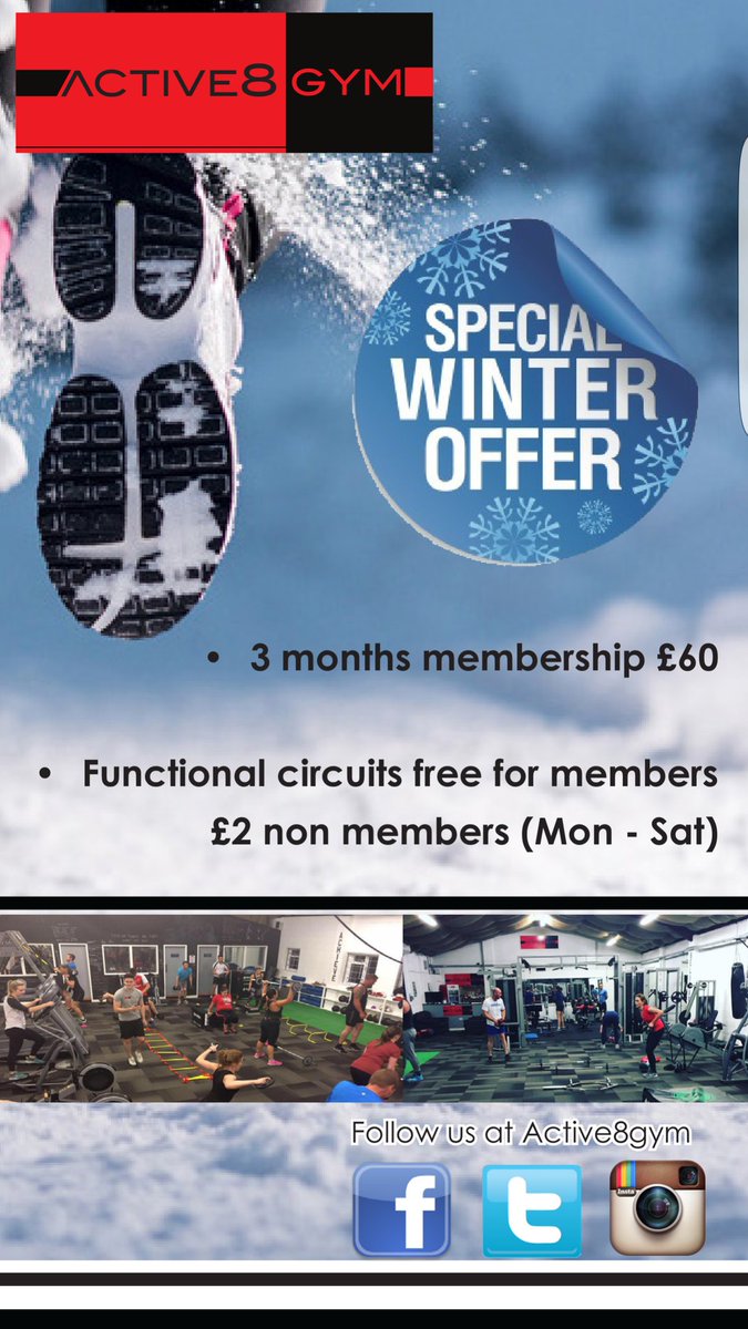 Don't miss out on this great offer, 3 months membership for only £60! Open at 6am week days, Classes and PT sessions available....