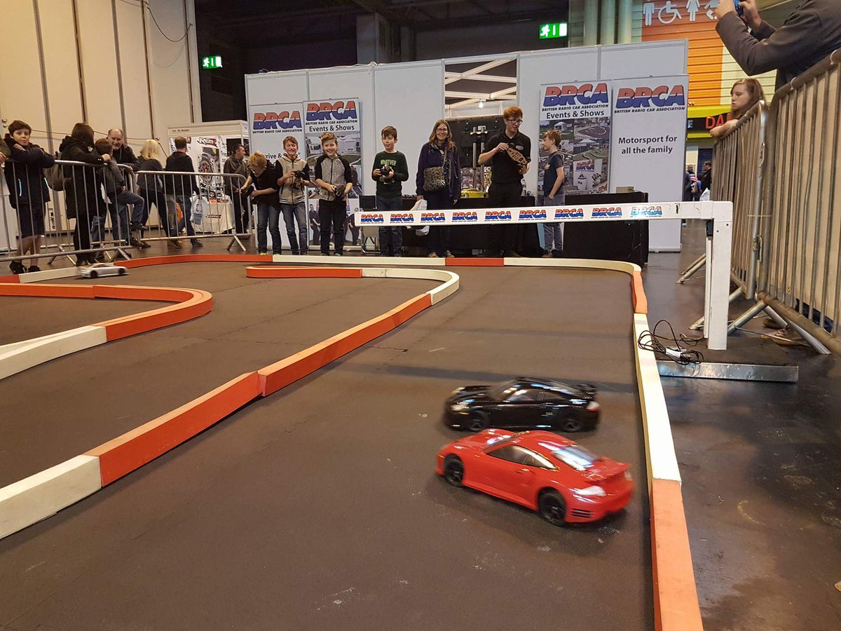 theBRCA's tweet photo. It's day 2 at the UK Drone Show. Come say hello, watch the demo from our racers then visit our 'Arrive &amp; Drive' track to try RC yourself! https://t.co/rxRIcSNtl6