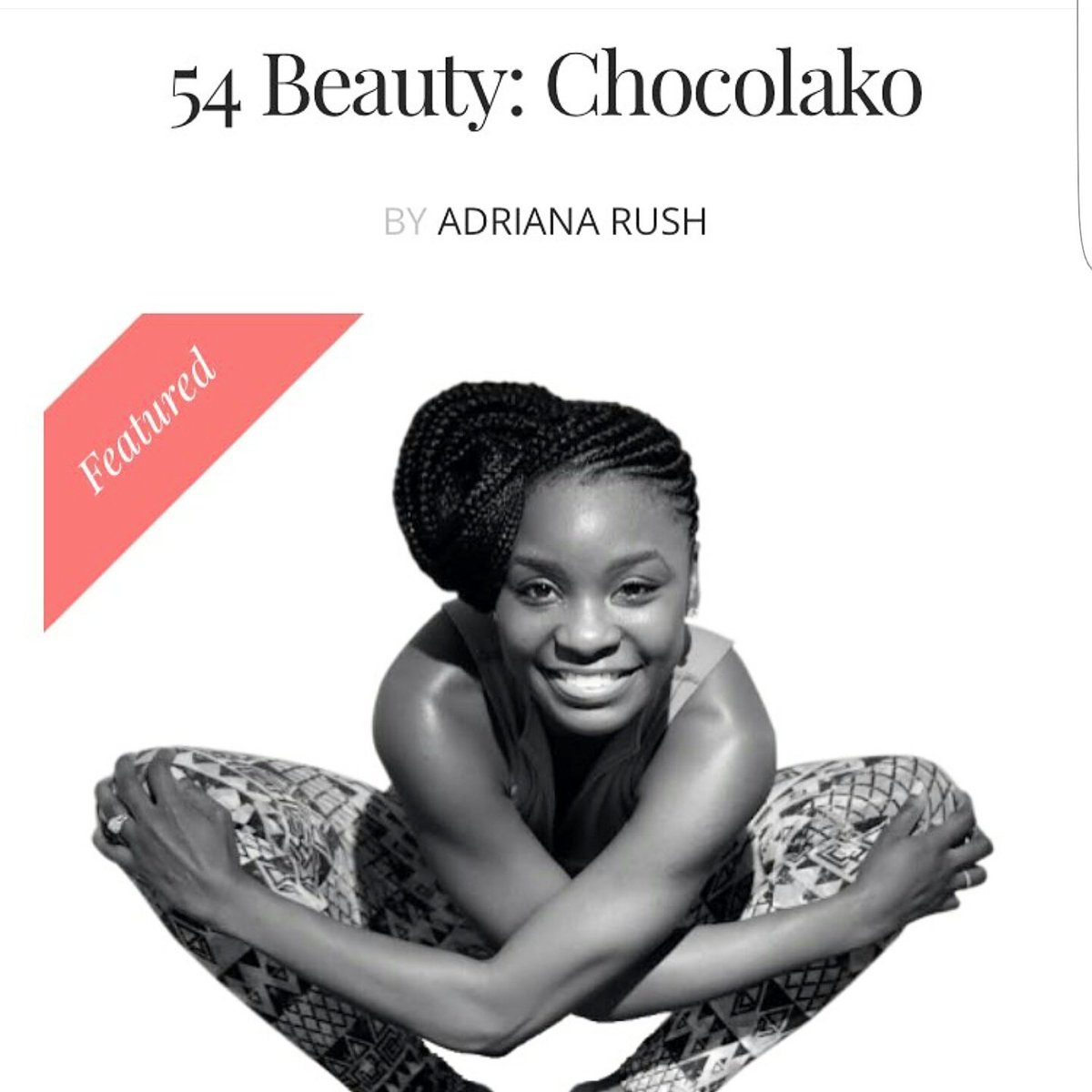 Chocolako_'s tweet photo. Yaaaayyyy.....I woke up to this awesome (((lovefest))) from @54thrones 🤗 thanks for the interview. #YogaWithChoc https://t.co/Y4lJ7H8C0p