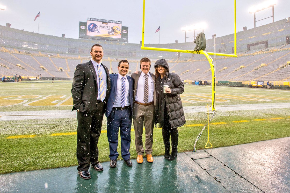 <a href="/TexansPR/">Houston Texans PR</a> made it to Lambeau Field! Perfect conditions for some football in Green Bay, Wisconsin. #WeAreTexans